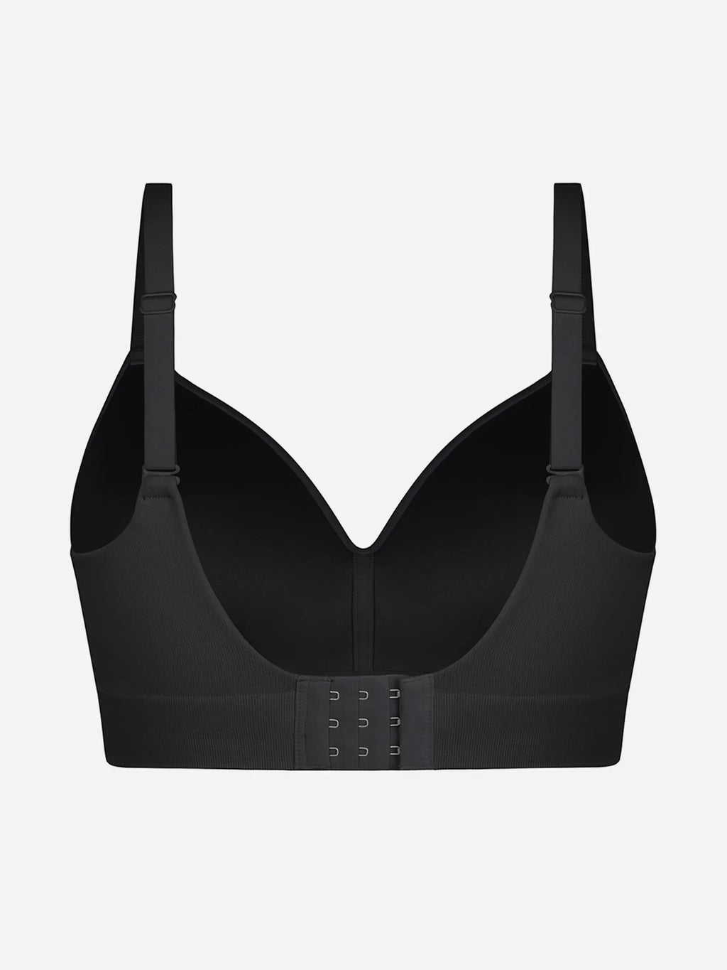Sujetador push-up inalámbrico sin costuras, cómodo y de cobertura total.