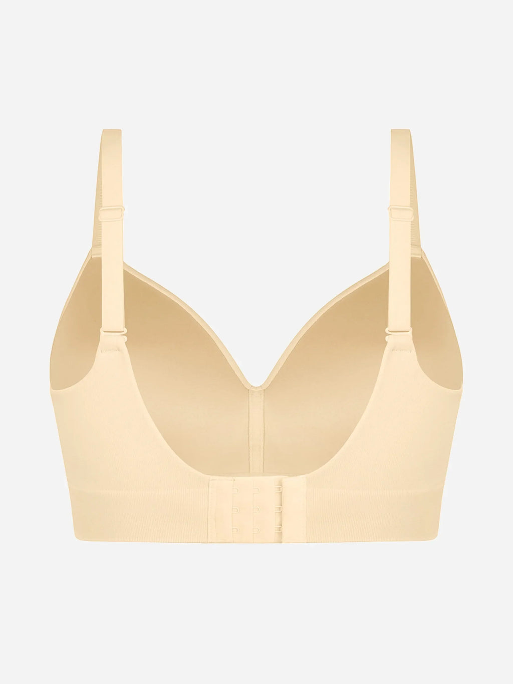 Sujetador push-up inalámbrico sin costuras, cómodo y de cobertura total.