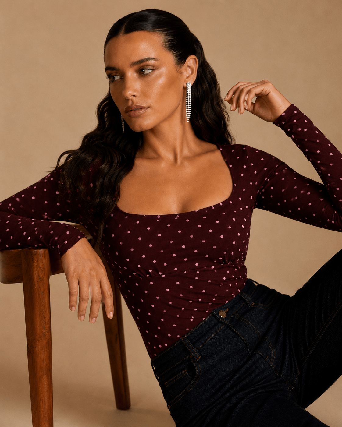 Top de manga larga | Serena Burdeos - Zeryn Haus